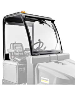 Kärcher cabine, met voorruit en dichte zijwand, voor KM 130/300 | Fabrieksoptie