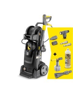 Kärcher hogedrukreiniger HD 8/18-4 MXA eB Foam Plus Go!Further bundel | vuilfrees | veerhaspel | 800 l/u | 180 bar | 400V