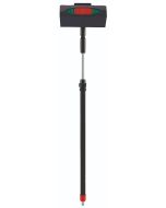 Vikan wasborstelset | zachte hoekverstelbare borstel | telescoopsteel | waterdoorvoer