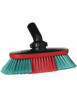 Vikan wasborstel | zacht | 250mm | verstelbare hoek | waterdoorvoer | rubberen stootrand