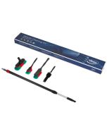 Vikan wasborstelset | zachte borstels | telescoopsteel | regelbare waterdoorvoer